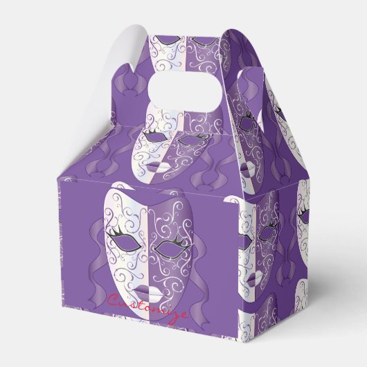 Mardi Gras Mask Thunder_Cove Bedankdoosjes (Voorkant Zijde)