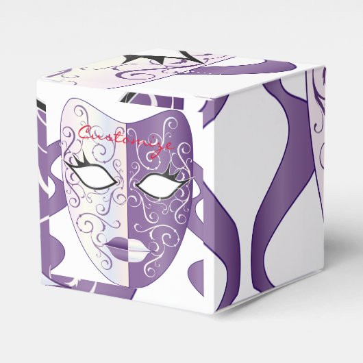 Mardi Gras Mask Thunder_Cove Bedankdoosjes (Voorkant Zijde)