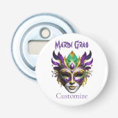 Mardi Gras Mask Thunder_Cove Button Flesopener (Voorkant)