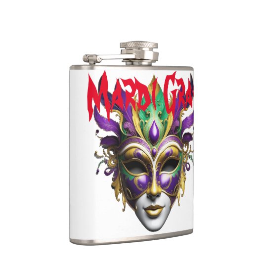 Mardi Gras Mask Thunder_Cove Heupfles (Rechts)