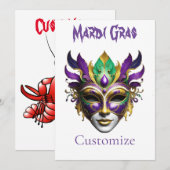 Mardi Gras Mask Thunder_Cove Kaart (Voorkant / Achterkant)