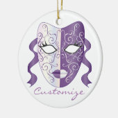 Mardi Gras Mask Thunder_Cove Keramisch Ornament (Links)