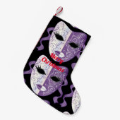 Mardi Gras Mask Thunder_Cove Kleine Kerstsok (Voorkant (Hangend))