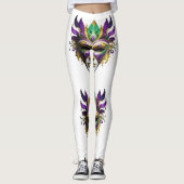 Mardi Gras Mask Thunder_Cove Leggings (Voorkant)