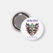 Mardi Gras Mask Thunder_Cove Magneet (Voorkant / Achterkant)
