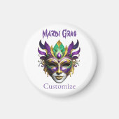 Mardi Gras Mask Thunder_Cove Magneet (Voorkant)
