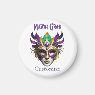 Mardi Gras Mask Thunder_Cove Magneet