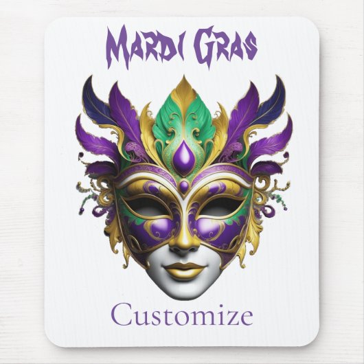 Mardi Gras Mask Thunder_Cove Muismat (Voorkant)