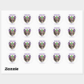 Mardi Gras Mask Thunder_Cove Ronde Sticker (Vel)