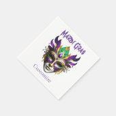Mardi Gras Mask Thunder_Cove Servet (Hoek)