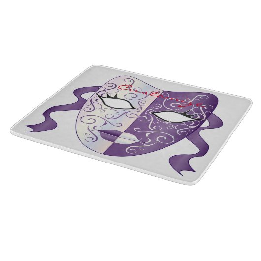 Mardi Gras Mask Thunder_Cove Snijplank (Hoek)