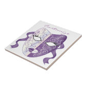 Mardi Gras Mask Thunder_Cove Tegeltje (Zijkant)