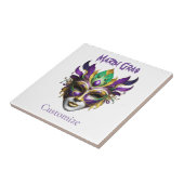 Mardi Gras Mask Thunder_Cove Tegeltje (Zijkant)