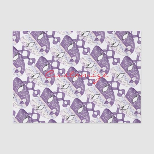 Mardi Gras Mask Thunder_Cove Tissuepapier (Voorkant)