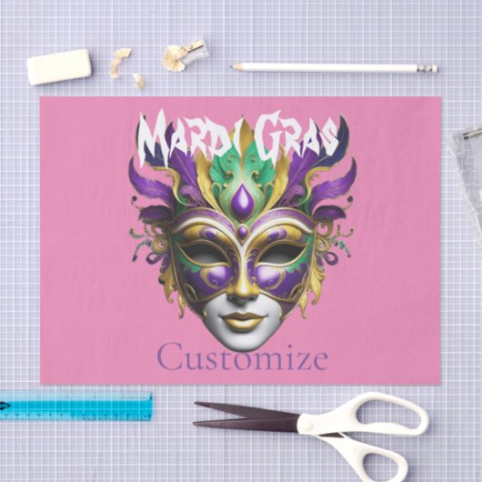 Mardi Gras Mask Thunder_Cove Tissuepapier (Craft)