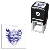 Mardi Gras Mask Thunder_Cove Zelfinktende Stempel (In situ)