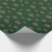 Mardi Gras Mask Wrapping Paper Cadeaupapier (Hoek)