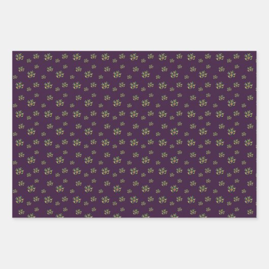 Mardi Gras Mask Wrapping Paper Set (Voorkant 3)