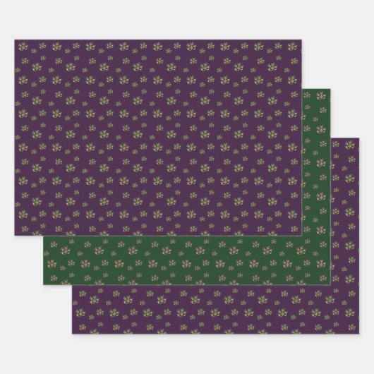 Mardi Gras Mask Wrapping Paper Set (Set)