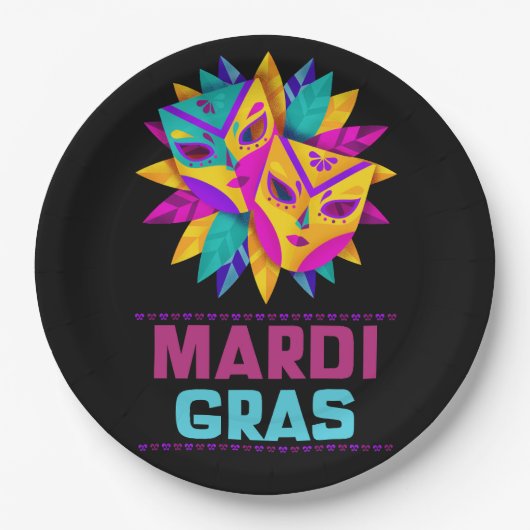 Mardi Gras maskeert papier Bord (Voorkant)