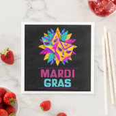 Mardi Gras maskeert papieren servetten (Insitu)