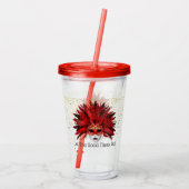 Mardi Gras Masker Acryl Tumbler & Stro Drinkbeker (Achterkant)
