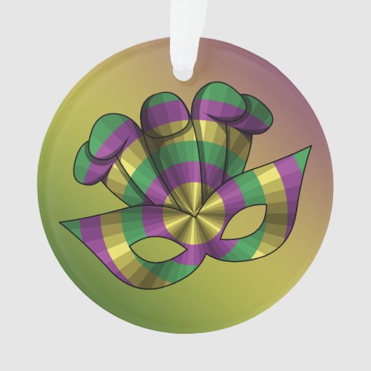 Mardi Gras Masker AcrylOrnament Ornament (voorkant)