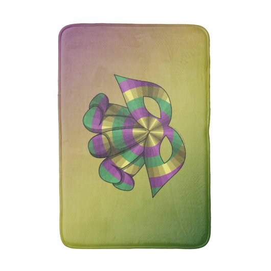 Mardi Gras Masker Badmat (Voorkant Verticaal)