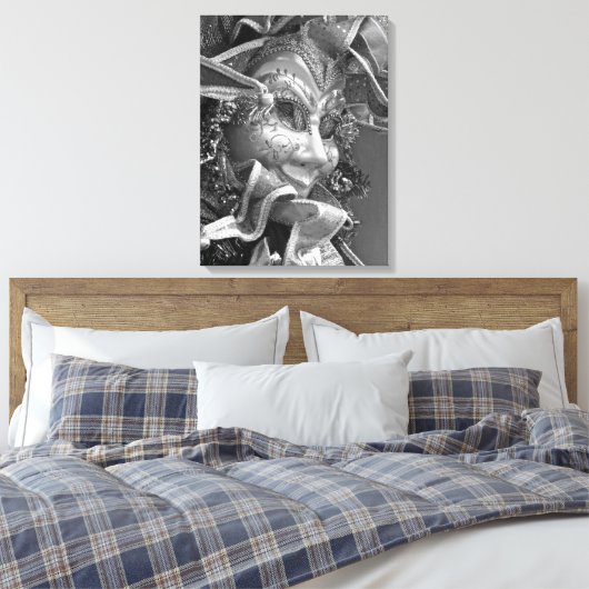 Mardi Gras masker Canvas Afdruk (Insitu (Slaapkamer))