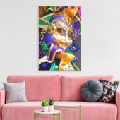 Mardi Gras masker Canvas Afdruk (Insitu (Woonkamer))