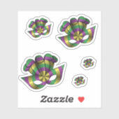 Mardi Gras Masker Contour Sticker (Vel)