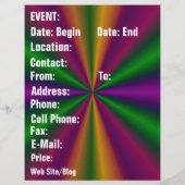 Mardi Gras Masker De Koningin Flyer (Achterkant)