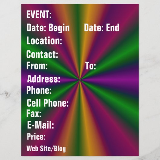 Mardi Gras Masker De Koningin Flyer (Achterkant)