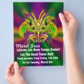 Mardi Gras Masker De Koningin Flyer (Hand)