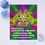 Mardi Gras Masker De Koningin Flyer (Enkel)