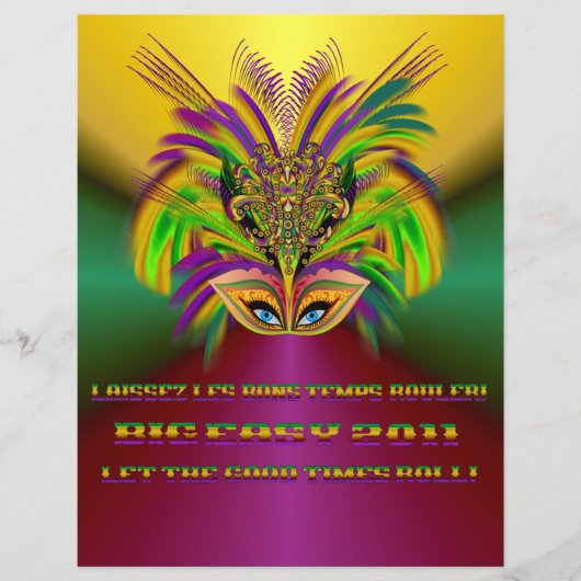 Mardi-Gras-Masker-De-Koningin-V-3 Flyer (Voorkant)