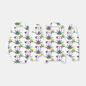 Mardi Gras Masker en Crown Festival Patroon Bedankdoosjes (Uitgevouwen)