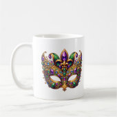 Mardi Gras-masker  Koffiemok (Links)
