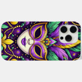 Mardi Gras masker/kralen/fleur de lis Case-Mate iPhone Case (Achterkant (horizontaal))