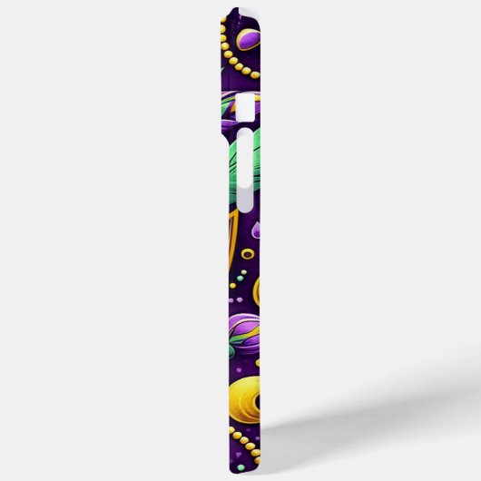 Mardi Gras masker/kralen/fleur de lis Case-Mate iPhone Case (Achterkant / Links)