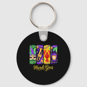 Mardi Gras-masker kralen New Orleans carnaval  Sleutelhanger