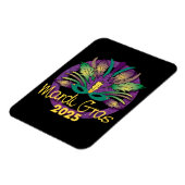 Mardi Gras Masker Magneet - 2025 (Linkerzijde)