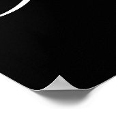 Mardi Gras Masker Masker | Zwarte Poster (Hoek)