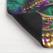 Mardi Gras masker met veren Muismat (Hoek)