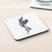 Mardi Gras Masker met zakhorloge Bier Onderzetter (Linkerzijde)