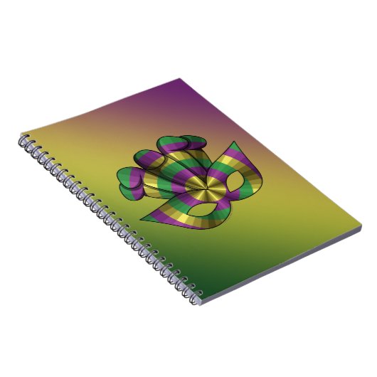 Mardi Gras Masker Notebook Notitieboek (Rechterzijde)