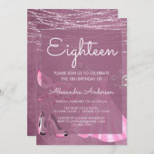 Mardi Gras Masker Paarse Maskerade Verjaardagsfees Kaart (Voorkant / Achterkant)