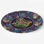 Mardi Gras-masker Papieren Bordje (Gekanteld)
