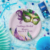 Mardi Gras-masker  Papieren Bordje (Feest)