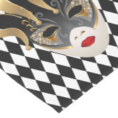 Mardi Gras Masker Tafelloper (Hoek)